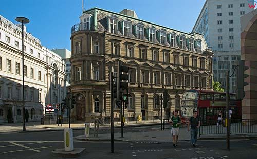 Architektura przy Queen Victoria St. w Londyn City